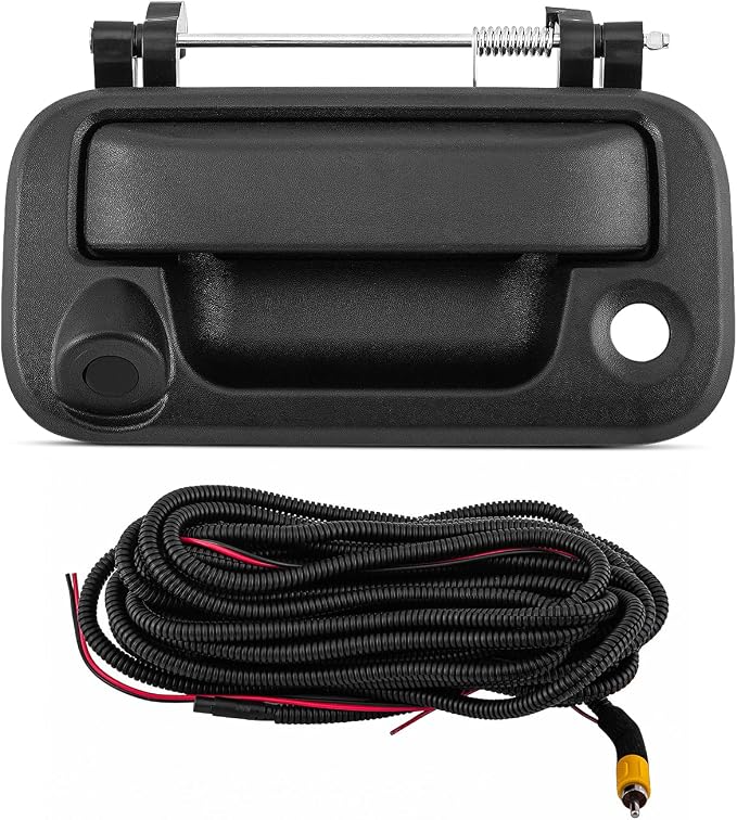 Deal Tailgate Handle Backup Camera w/Key Hole Compatible with Ford 04-14 F150 08-16 F250/F350/F450/F550 Super Duty 07-10 Explorer Sport Trac 06-14 Mark LT Rear View Camera w/Power Cable RCA Plug