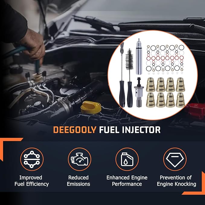 F4TZ9F538A Injector Sleeve Cup Remover Installation Tool Kit Fit For 1994-2003 F250 F350 F450 F550 E250 E350 E450 ESD FSD 7.3L Replacement Parts
