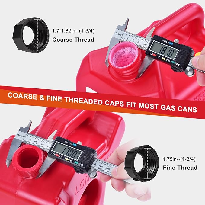 Gas Can Spout Replacement Kit, Gas Can Nozzle Replacement (3 Kit-White) All gaskets are installed and ready to use upon receipt. For 1/2/5/10 gallon gas can. Easy and convenient to use