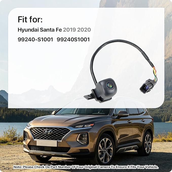99240-S1001 Rear View Camera Replacement for Hyundai Santa Fe 2019 2020, OE Backup Cam Replaces 99240S1001 by GreenYi