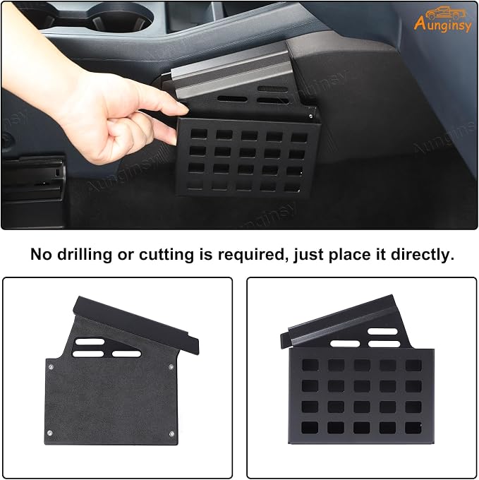 Aunginsy Center Console Right Side Gear Shift Storage Box Basket Compatible with Ford Maverick 2022-2025 Center Console Organizer Tray Side Gear Shift Armrest Storage Box Basket Interior Accessories