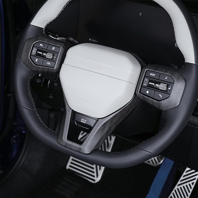 Car Steering Wheel Covers Steering Wheel Button Panel, Protection Frame Molding Trim, Steering Wheel Cover for KIA K4 GT 2024-2026 Accessories (Wood Grain)