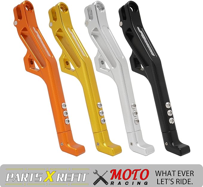 JFG RACING Sur Ron Kickstand,Motorcycle Kick Stand Side Aluminum Alloy CNC Adjustable for Surron Light Bee S/X Segway X160/X260 Talaria Sting Gold