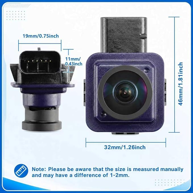 No. EJ5Z-19G490-A Rear View Backup Reverse Parking Camera/Rear View Camera | Compatible with Ford Escape 1.6L 2.0L 2.5L L4 2014 2015 2016 Parking Assist Reverse Camera Replace# GJ5T-19G490-AB 590-419