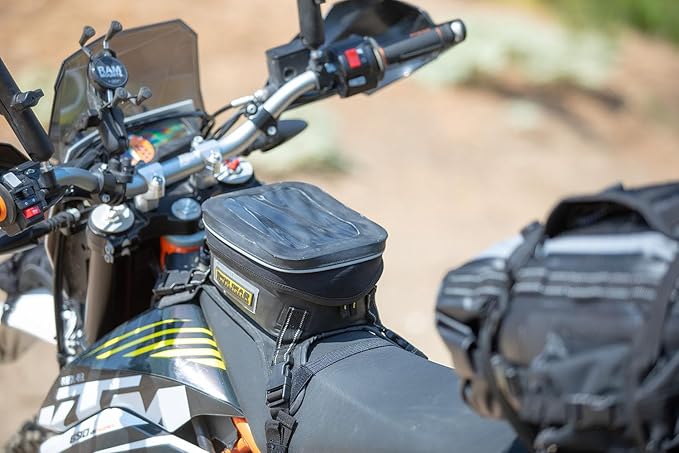 Nelson Rigg Waterproof Hurricane Dual Sport/Enduro Tank Bag, Black/Grey