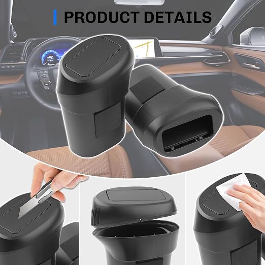 SXCY 2PCS for Toyota Crown Signia Trash Can for 2022-2024 2025 Toyota Crown Signia Accessories Front Door Side Trash Can [OEM-Fit] Garbage Bin Waterproof Leak-Proof Trash Bin w/Lid Odor-Free Storage