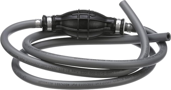 Attwood Universal Marine Fuel Line Kit, EPA Compliant, 6 Feet Long, 5/16-Inch Diameter Hose, includes Primer Bulb. (Fittings Not Included), 951606ULP7