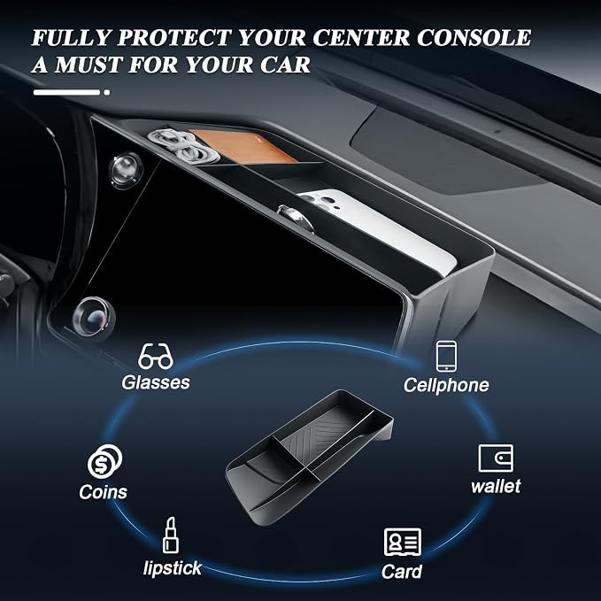 BIBIBO for 2024 2025 2026 Lexus TX350 Dash Storage Tray 2024-2026 Lexus TX350/TX350h/TX450h+/TX500h Screen Organizer TX350 Touchscreen Organizer Tray 2026 TX Center Console Organizer
