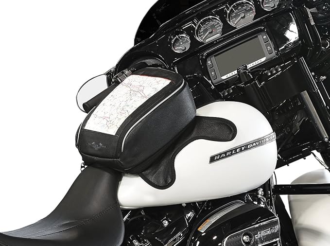 Nelson-Rigg Route 1 Journey Highway Cruiser Magnetic Tank Bag, fits Harley Davidson, Indian, Honda, Yamaha, Suzuki and more