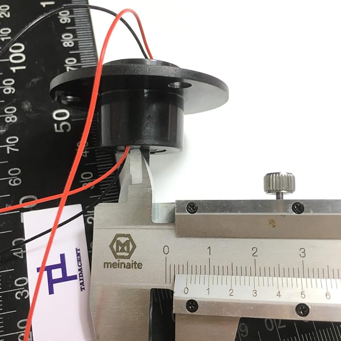Taidacent Hollow Slip Ring Rotary Electrical Contact 2/4/6/12 Road Collector Ring Conductive Electric Motor Slip Ring Rotating Connector (2 Wire 2A Inner Hole 5mm Outer Diameter 22mm)