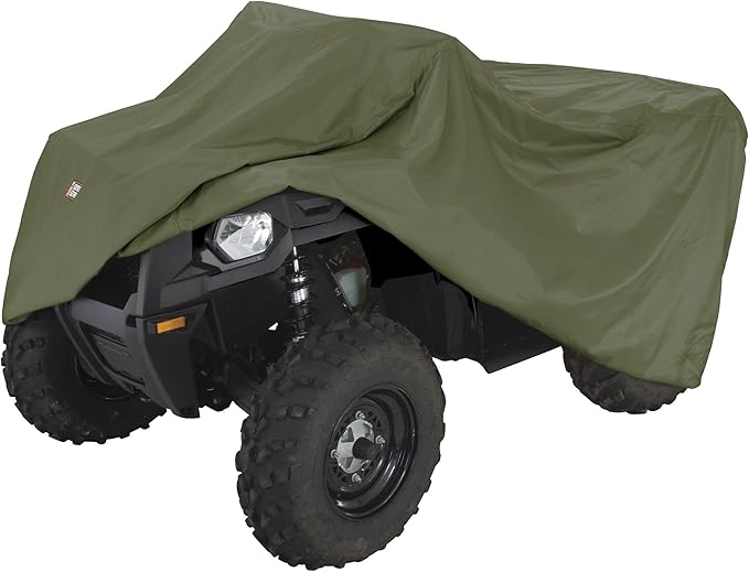 Classic Accessories QuadGear ATV Storage Cover, Fits ATVs 84" L x 48" W x 50" H, X-Large, Olive Drab