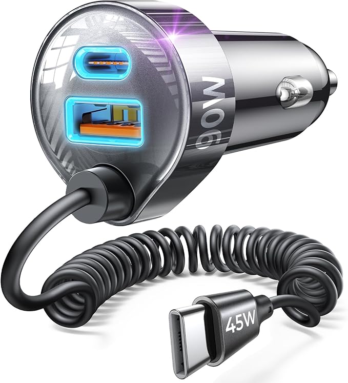 LISEN 90W for iPhone 17 16 15 Pro Max Car Charger USB C Fast Charge,Super Fast for iPhone 15 16 17 Pro Car Charger USB C Adapter for iPhone 17e 16 15 Pro Max Plus Air,Samsung Galaxy S26 Ultra, Android