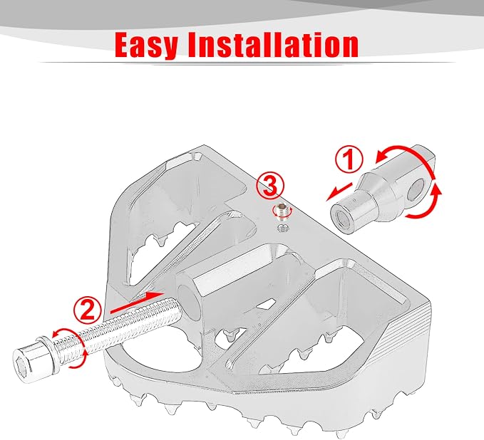 Goldfire 360° Roating MX Chopper Bobber Style Foot Peg Front Pegs Footrests MINI Floorboards Highway Pegs Fits for Motorcycle Harley Electra Glide Softail Dyna Chopper Sportster 883 (Gold)