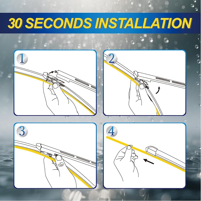 5 PLUS® Windshield Wipers Replacement for Chevrolet Chevy Traverse 2017-2012,Silicone Water Repellent Wiper Blades-24"/21"/13"(Set of 3), OEM Fit, All-Season, Easy Installation