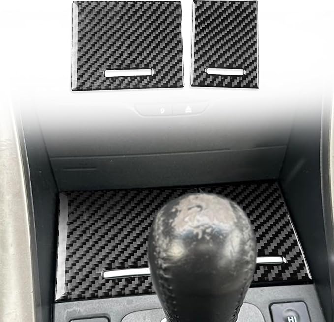 black soft carbon fiber car interior ashtray 2/piece decorative sticker suitable for Acura TSX 09-14 carbon fiber car interior