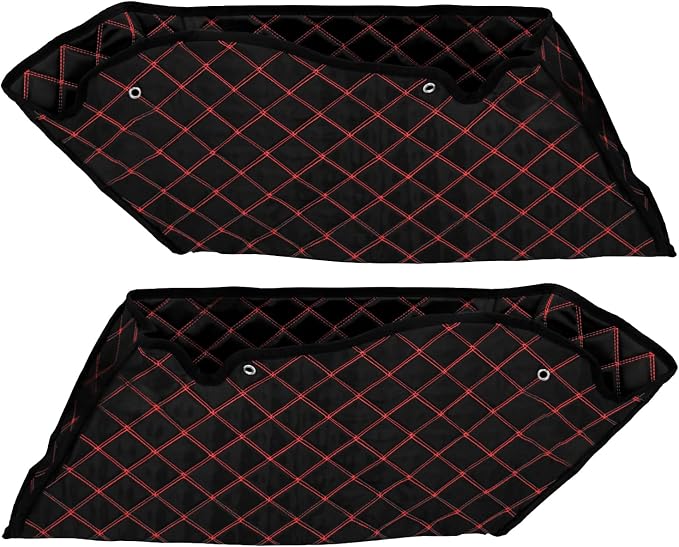 4'' Stretched Saddlebag Liners Inserts Red Thread Compatible with Harley Touring 2014-2023 1 Pair