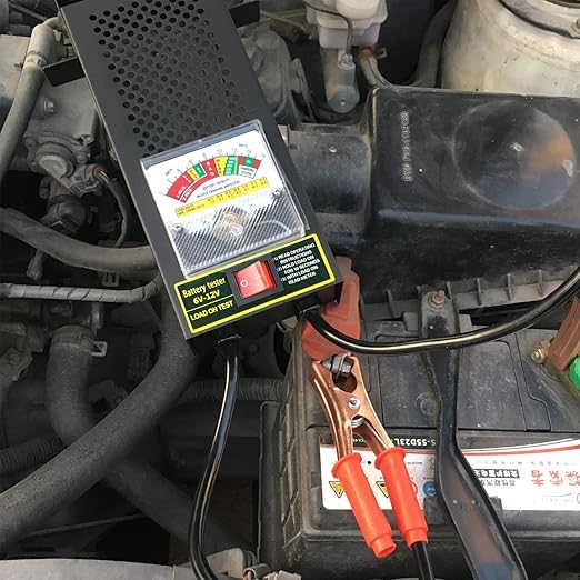 Battery Load Tester, Car Battery Load Tester 6V 12V Battery Alternator Tester with Voltmeter and Alligator Clips for All Batteries Car, RVs, Motorcycles, ATV, Boats