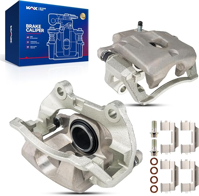 KAX Disc Brake Caliper Assembly Fit for Trailblazer/Envoy 2002-2009, Trailblazer EXT/Envoy XL 2002-2006, Rainier 2004-2007, SSR 2003-2006, Envoy XUV 2004-2005, Bravada 2002-2004, Rear Side