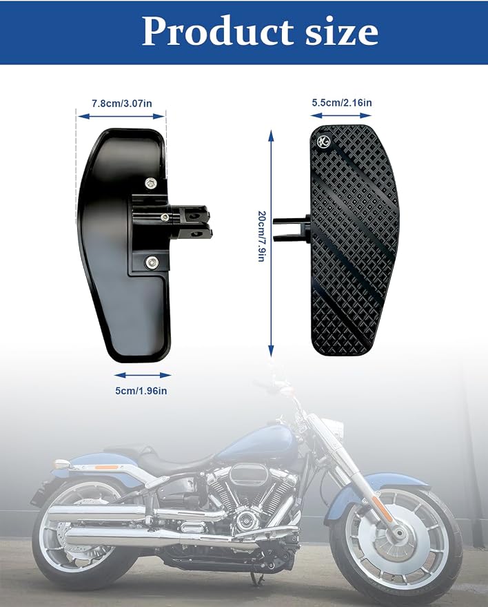 Foot Pedal Floorboard for Harley Davidson 18-2024 FX Softail Breakout, Street Bob, FXDR 114, Fat Bob, Low Rider, Low Rider S, Low Rider ST, Softail Standard 8.0“ Mini Foot Pedal (8in)