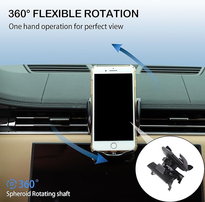 Car Phone Holder Mount Phone Mount Compatible with Land Rover Range Rover Sport/Vogue 2023 2024,Central Control Air Outlet Mobile Phone Bracket (Style D)