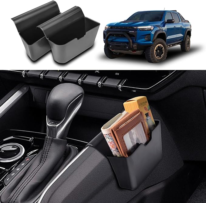 RUNROAD Tailgate Storage Dividers Compatible with 2023 2024 2025 2026 Chevy Colorado and GMC Canyon Accessories, Dashboard Storage Organizer for Colorado Canyon Storage Box