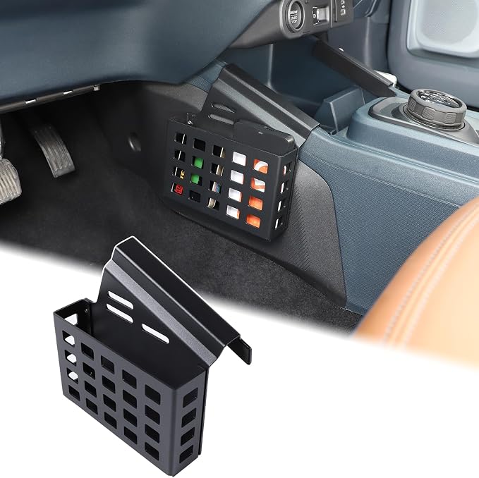 Aunginsy Center Console Left Side Gear Shift Storage Box Basket Compatible with Ford Maverick 2022-2025 Center Console Organizer Tray Side Gear Shift Armrest Storage Box Basket Interior Accessories