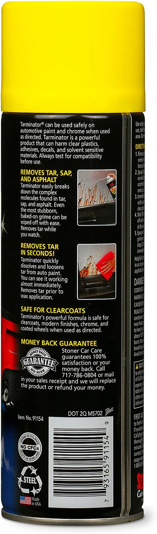 Stoner Car Care 91154-12PK Tarminator Tar, Sap, and Asphalt Remover – Fast Acting Tar and Sap Remover for Cars – Clear Coat Safe Auto Cleaner for Paint, Chrome and Wheels – 10 oz (Pack of 12)