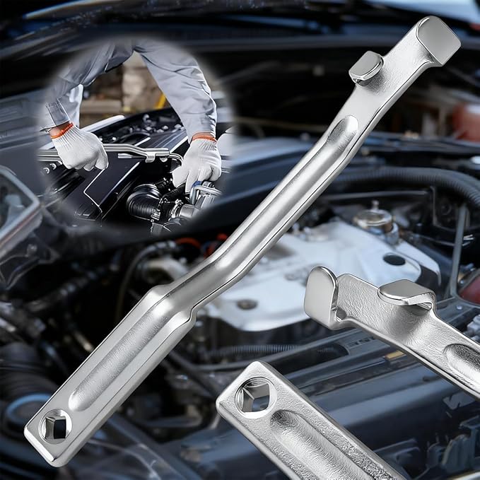 Car Wrench Extender Tool Bar, 2PCS Vehicle Wrench Extension Amplifier Tool for 1/2 Inch Drive Breaker Bars, Auto Wrenches Extension Leverage Accessories, Universal for SUV RV Truck