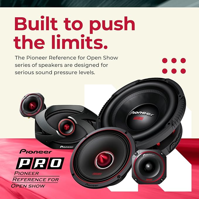 PIONEER P.R.O. Series TS-6900PRO 6” x 9” 2-Way Speakers (Pair) – 600W Max, Perfect for High-SPL Builds and Pro-Level Car Audio