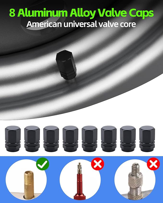 YANTU Tire Repair Kit With Plugs And Digital Tire Pressure Gauge & 30 Rubber Strips,Tire Plug Kit And Tire Patch Kit With Heavy Duty Professional Tool Set for Car, Motorbike, UTV, Off-Road Emergencies