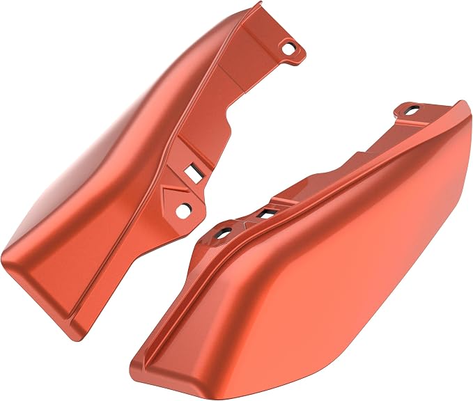 Color - Matched Mid Frame Air Deflectors Heat Shield, Perfectly Fit for Harley Touring Models 2009-2026 Orange Lava