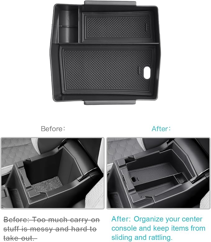 CDEFG for 2025 Subaru Forester Center Console Organizer, for 2025 Subaru Forester Accessories Middle Console Armrest Storage Box