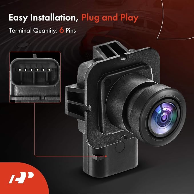 A-Premium Rear View Backup Camera Compatible with Ford | Parking Camera for 2018-2019 Fiesta - Replace# D2BZ19G490E-B
