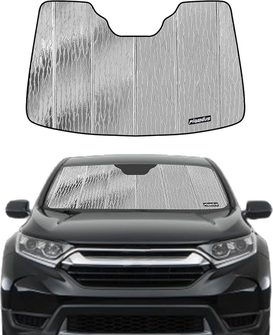 Pigenius Windshield Sunshade for 2017-2022 Honda CR-V, Reversible Silver/Black