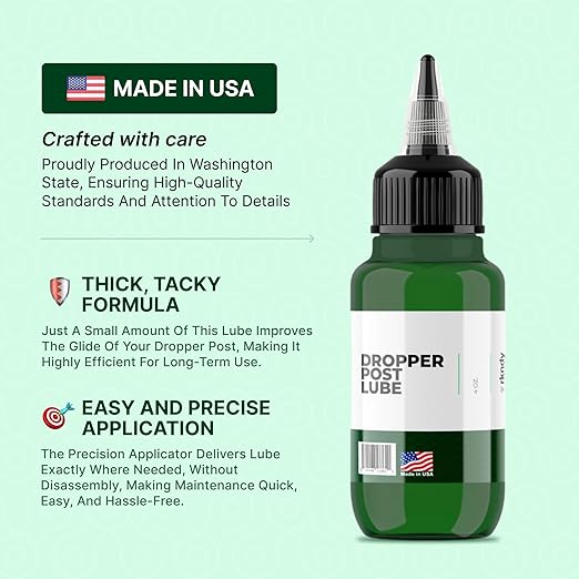 Fork Stanchion, Shock, & Dropper Post Lube – Superior Suspension Performance, Corrosion Protection, and Waterproof Formula for All Bikes