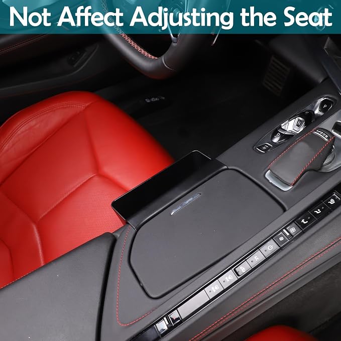 CHEAYAR Central Control Side Storage Box Compatible with Chevrolet Corvette C8 2020-2023 2024 2025, Gear Shift Organizer Tray Interior Accessories