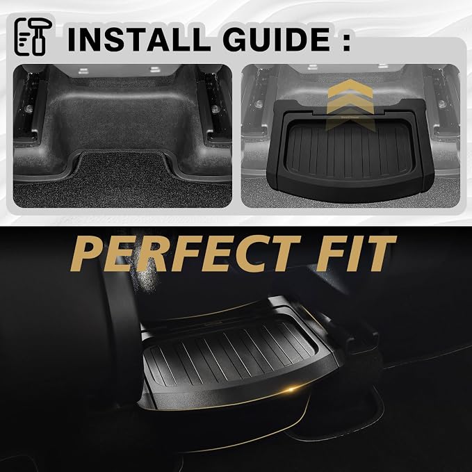BestEvMod for 2026+ Model Y Juniper Refresh 3PCS Console Essentials Bundle Trash Can Backseat Storage Box Garbage Rear Bin Can Rear Center Console Organizer & Wireless Charger Mat & Cup Holder Insert