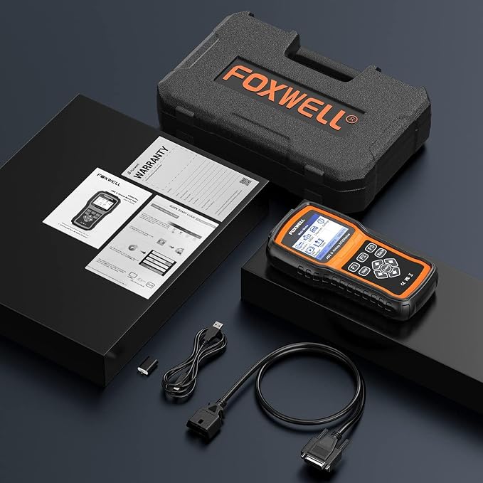 FOXWELL NT630 Plus OBD2 Scanner ABS Auto Bleed Scan Tool with Diagnostic Extension Cable