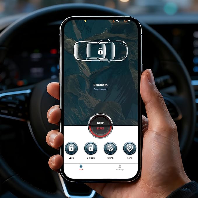 keyless Entry for Old Car Upgarde with App Control for Car with Remote Start Lock Unlock Keyless Open Trunk