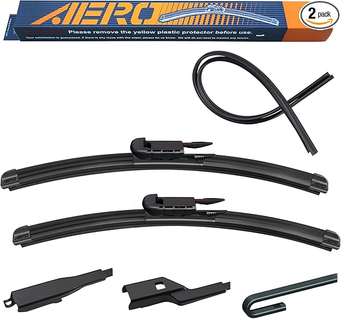 Aero 22"+22" Wiper Blades OEM Replacement for Chevrolet Silverado Suburban Ford F150 F250 F350 GMC Sierra Yukon Dodge Ram 1500 2500 3500