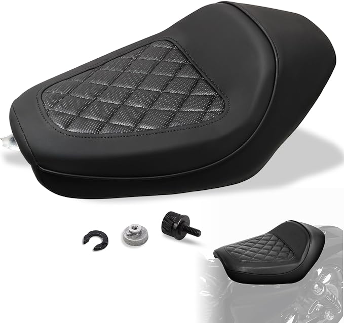 Front Driver Rider Solo Seat for Harley Sportster Iron 883 1200 XL883 XL1200NS Forty-Eight XL1200X 2010-2022