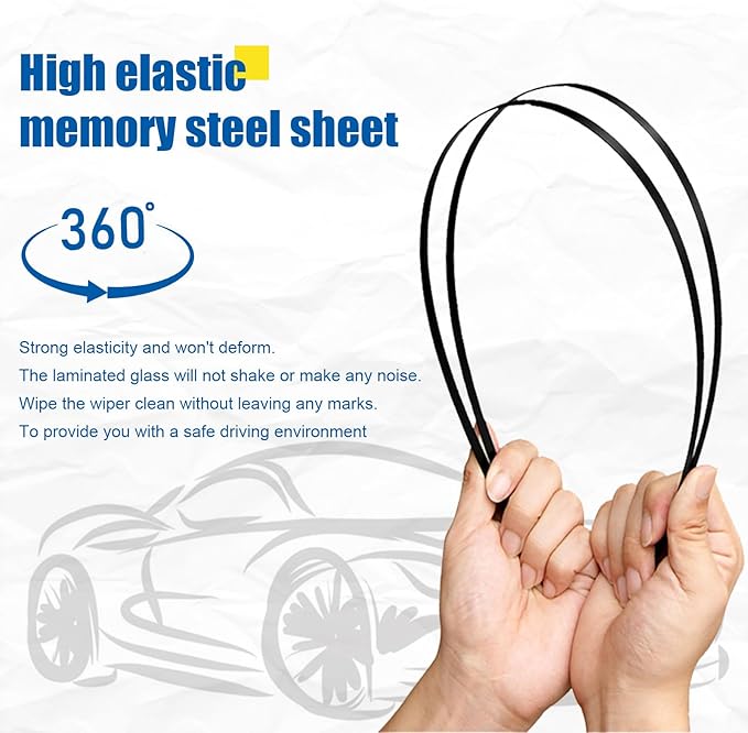 24"+18" Windshield Wipers With 14" Rear Wiper Blade Sets Automotive Replacement for Mazda CX-5 2013-2016,Easy For Installation (Pack of 3)
