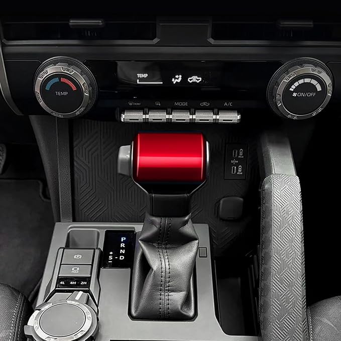 for Toyota Tacoma 2024 2025 2026 for 4Runner 2025 2026 Interior Accessories Gear Shift Knob Head Cover & Steering Cover ABS Decorative Frame Trim