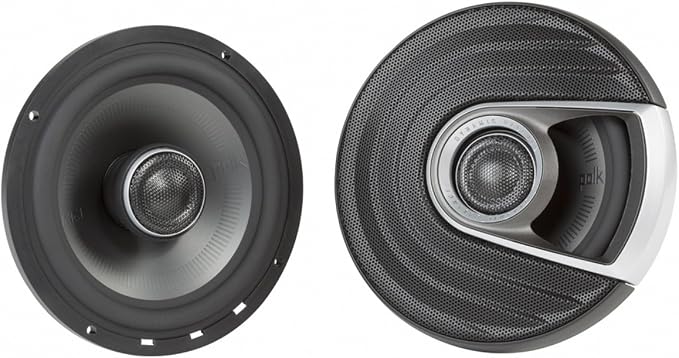 Polk Audio MM652 Monitor Series 6.5" Coaxial Speakers - Ultra-Marine Certified 2-Way Boat & Car Audio Speaker, 40–40kHz Frequency Response, Titanium-Plated Woofer Cone & Terylene Dome Tweeter