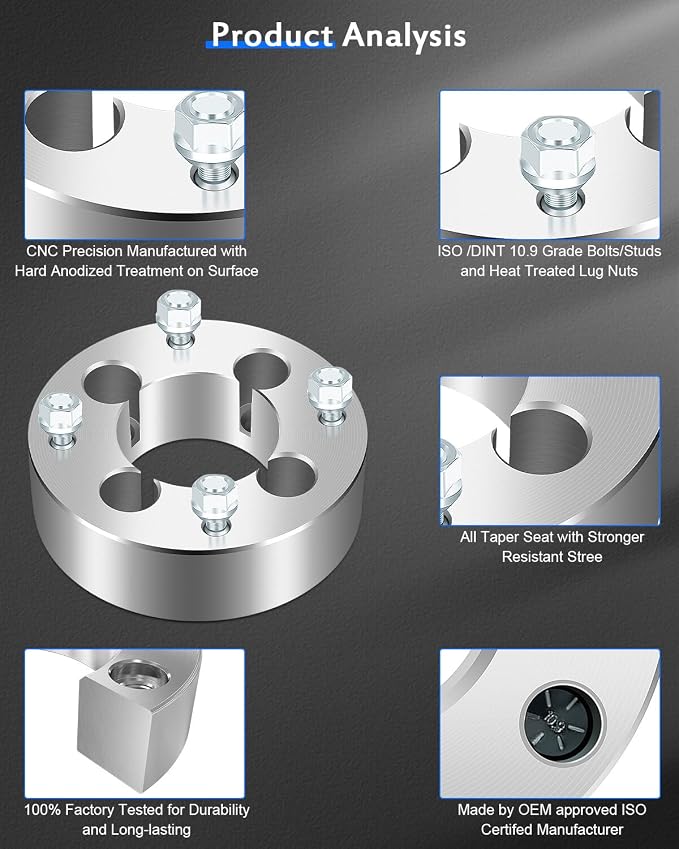 ECCPP 4PCS 2inch Wheel Spacers Adapters Conversion 4x110 to 4x137 for 2000-2006 for Honda Rancher 350 | 4 Lug 50mm 2007-2010 for Suzuki King Quad 450 1995-2009 for Yamaha Wolverine 350