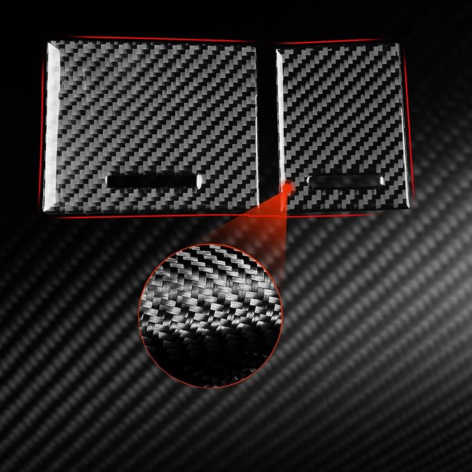 black soft carbon fiber car interior ashtray 2/piece decorative sticker suitable for Acura TSX 09-14 carbon fiber car interior
