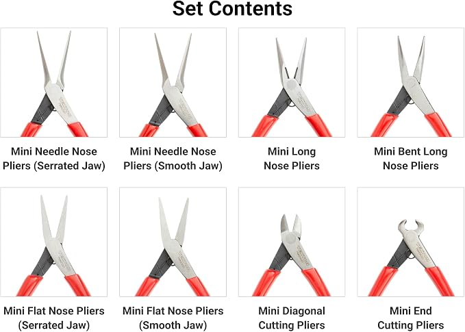 TEKTON Mini Pliers Set, 8-Piece | PMN99908