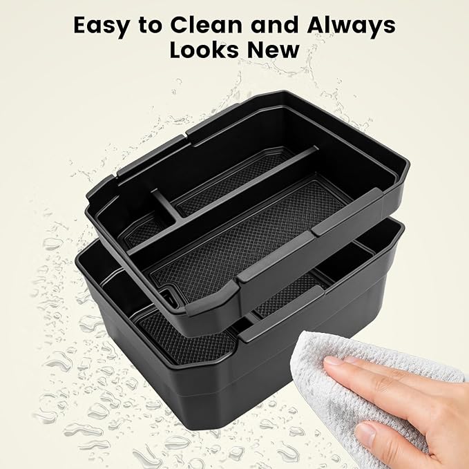 Designed for 2026+ Subaru Outback Center Console Organizer [Double-Layer] Tray and and Wireless Charging Mat, for 2026 Subaru Outback [Premium/Wilderness/Limited/Touring] Accessories