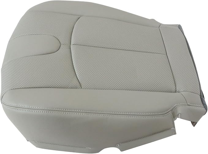 FZJDSD Gray Driver & Passenger Side Bottom Perforated Microfiber Leather Replacement Seat Covers Compatible with Infiniti G37 2008 2009 2010 2011 2012 2013