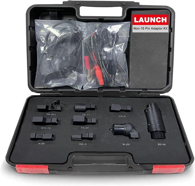LAUNCH Non-16 Pin Adapter Kit OE-Compliant Connectors Compatible for All LAUNCH X-431 Diagnostic Tool [X-431 V/V+, X-431 PRO S+/3S+/5/MINI, X-431 PAD III/V/VII]